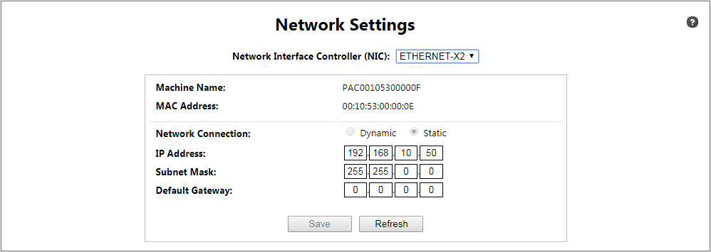 Network Settings